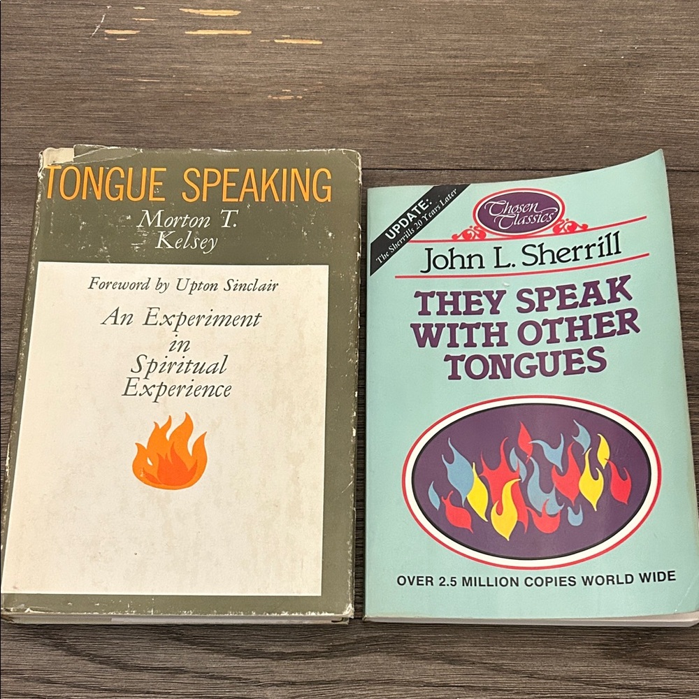 Unique vintage religion books Speaking in tongues Pentacostal religious studies